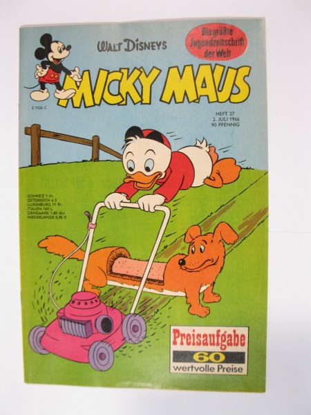 Micky Maus 1966/27 vom 2.7.66 Ehapa im Zustand (1-2). 83101