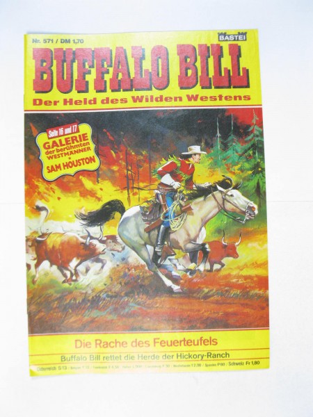 Buffalo Bill Nr. 571 Wäscher Bastei im Z (0-1/1). 127899