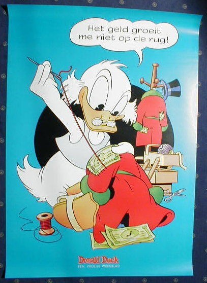 Poster Dagobert Duck, schönes Barks Motiv