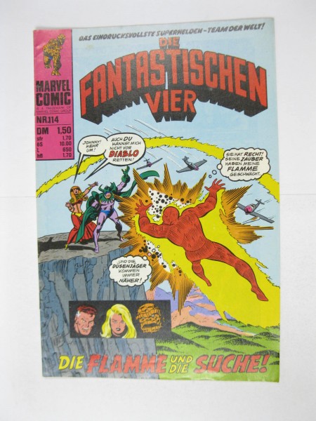 Fantastische Vier Nr. 114 Marvel Williams im Zustand (1/1-2). 124759