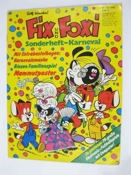 Fix und Foxi Sonderheft GbÜ Karneval 9/1980 Pabel / Kauka im Z (2). 117913