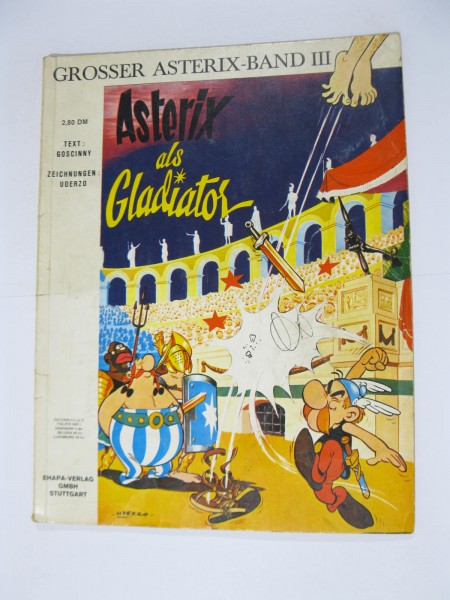 Asterix frühe Auflage von 1969 Nr. 3 Ehapa im Zustand (2/2-3). 122111
