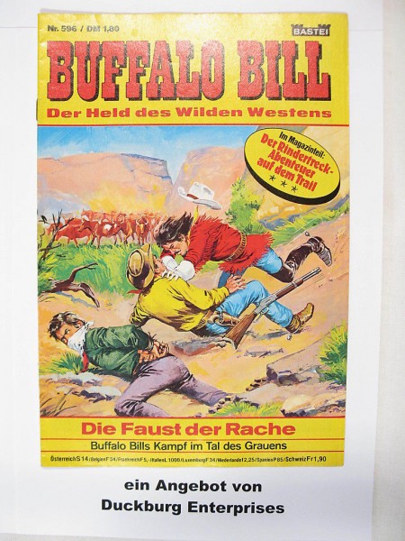 Buffalo Bill Nr. 596 (Bastei Verlag) in Z (1-2) 41423