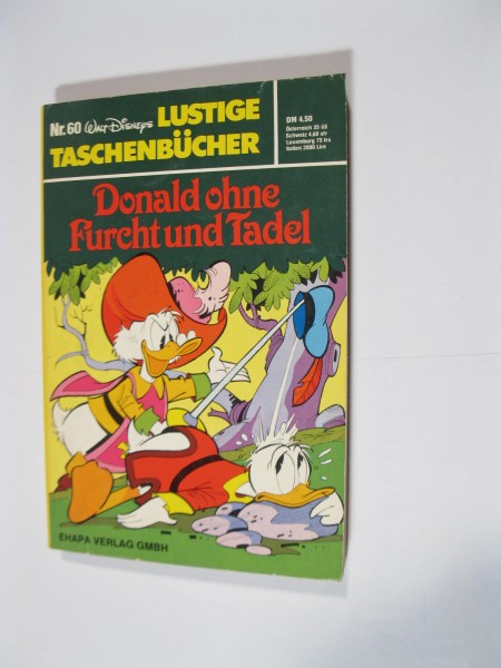 Donald Duck Lustiges Taschenbuch Nr. 60 ERSTAUFLAGE Ehapa Z (1/1-2). 116217