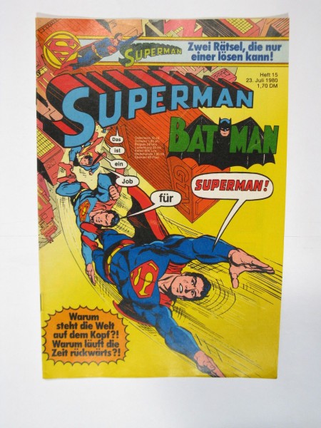 Superman Comic 1980/15 Ehapa im Zustand (1-2). 66829