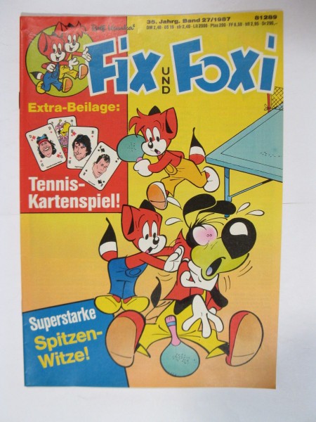 Fix und Foxi 35. Jhrg. 1987/27 Kauka Pabel im Z (1). 80073