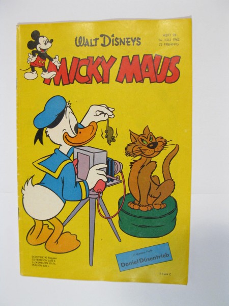 Micky Maus 1962/28 Originalheft vom 14.7.62 in Z (1-2 oS) 53945