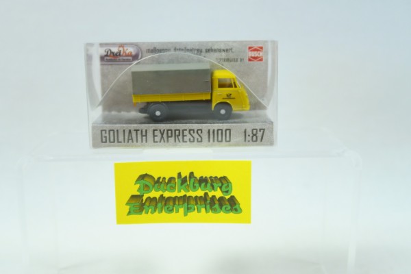Busch 1:87 PKW 94218 Goliath Express 1100 Pritsche Bundespost Dreika OVP 169603