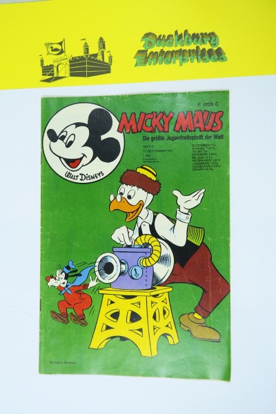 Micky Maus 1971/37 vom 11.9.71 Ehapa im Zustand (2-3). 146909