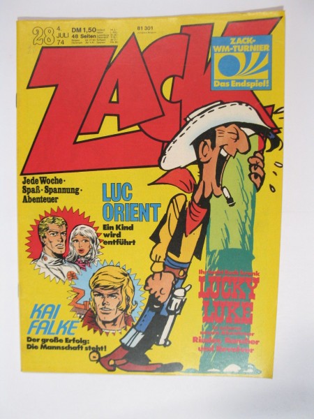 ZACK Comic Nr. 74/28 Koralle Vlg. im Zustand (1/1-2). 78605