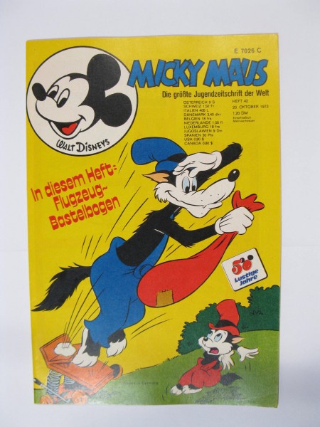 Micky Maus 1973/42 Originalheft vom 20.10.73 in Z (1 oS) 54271