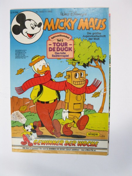 Micky Maus 1982/44 Originalheft vom 2.11.82 in Z (1-2) 54738