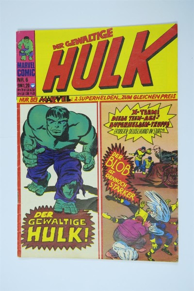 Hulk Nr. 6 Marvel Comic Williams im Z (2). 142287