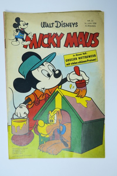 Micky Maus 1958/23 vom 14.6.58 Ehapa im Zustand (3). 143023