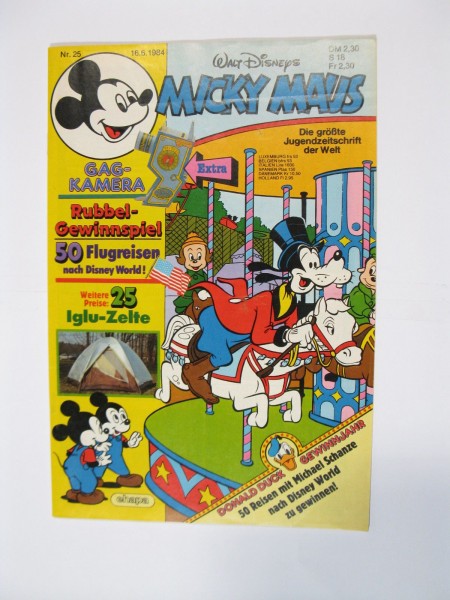 Micky Maus 1984/25 Originalheft vom 16.6.84 in Z (1) 54824