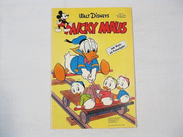 Micky Maus 1959/29 Originalheft vom 18.7.1959 35406