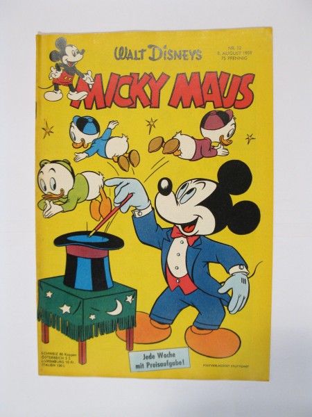 Micky Maus 1959/32 Originalheft vom 8.8.59 in Z (1-2 oS) 55242