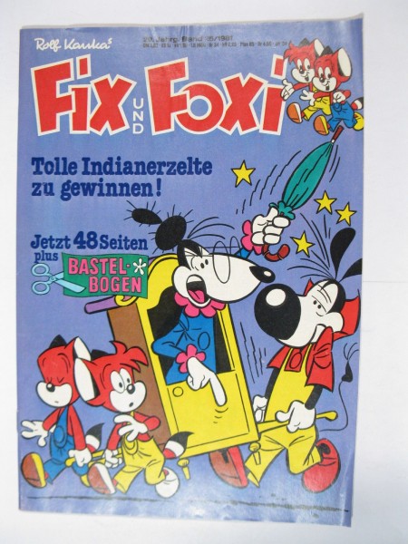 Fix und Foxi 29. Jhrg. 1981/25 + Beilage Kauka Pabel im Z (1-2). 79761