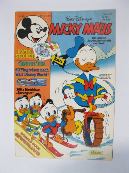Micky Maus 1984/50 Originalheft vom 8.12.84 im Z (1). 78113