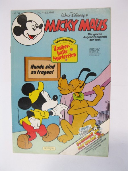 Micky Maus 1983/ 7 Originalheft vom 15.2.83 im Z (1-2). 77955