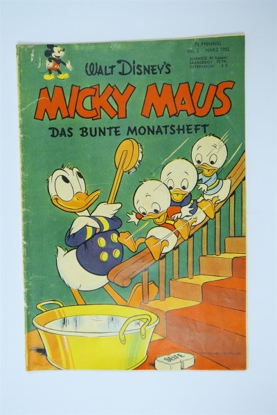 Micky Maus 1952/ 3 vom März 1952 Ehapa im Zustand (4 b). 142851