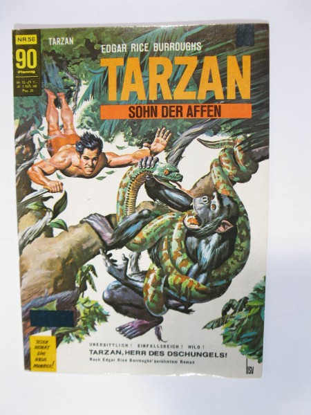 Tarzan Comic Nr. 56 BSV / Williams Verlag im Zustand (1-2). 90023