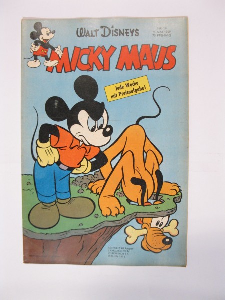 Micky Maus 1959/19 Originalheft vom 9.5.59 in Z (1 oS) 55213