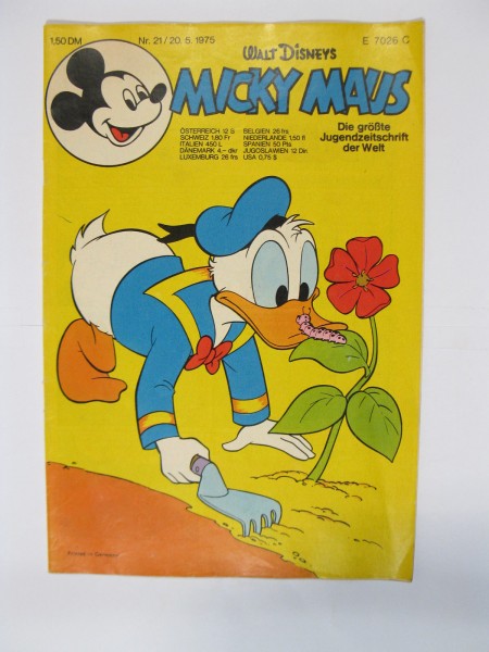Micky Maus 1975/21 Originalheft vom 20.5.75 in Z (1-2) 58657