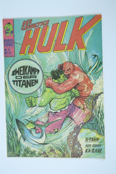 Hulk Nr. 20 Marvel Comic Williams im Z (1-2). 142311
