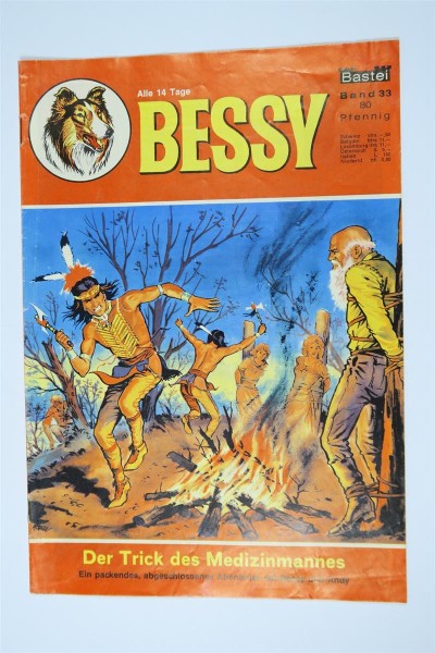 Bessy Comic-Heft Nr. 33 Bastei im Zustand (1-2). 141739