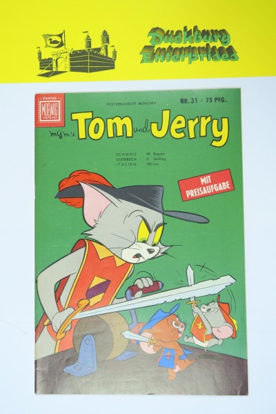 Tom und Jerry 1.Aufl. Nr. 31 Tessloff / Moewig Verlag im Z (1). 145923