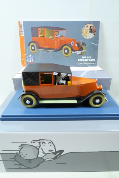 Tim & Struppi Tintin Auto 1/24 rotes Taxi Moulinsart 29925