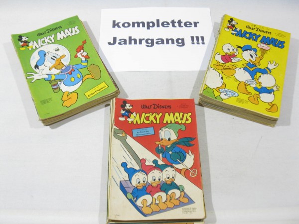 Micky Maus Jahrgang 1962 / Nr. 1-52 komplett Ehapa Verlag 120366