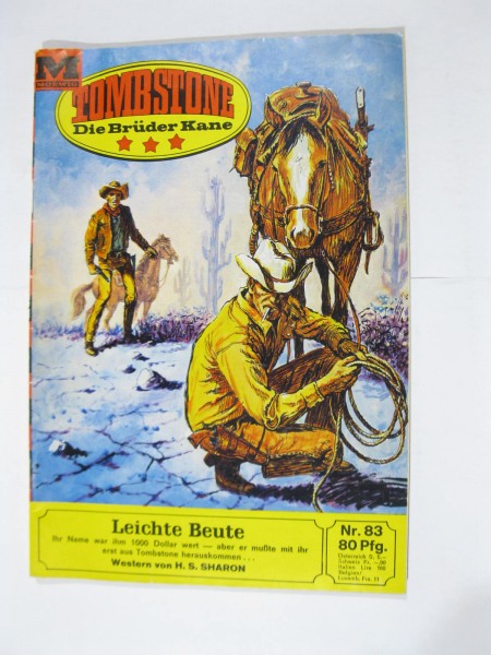 Tombstone - Brüder Kane Western Roman Nr. 83 Moewig im Z (1-2). 103211