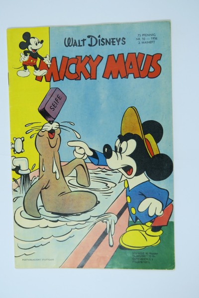 Micky Maus 1956/10 Originalheft vom Mai 1956 in Z (1/1-2 oS) 58148