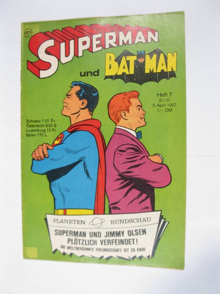 Superman Comic 1967/ 7 Ehapa im Zustand (1-2/2 St). 113129