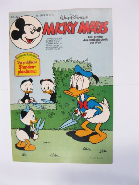 Micky Maus 1979/36 Originalheft vom 4.9.79 in Z (1-2) 54573