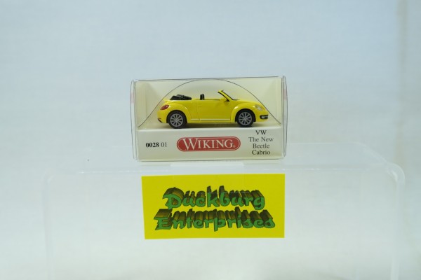Wiking 002801 VW New Beetle Cabrio gelb in OVP 1:87 163559