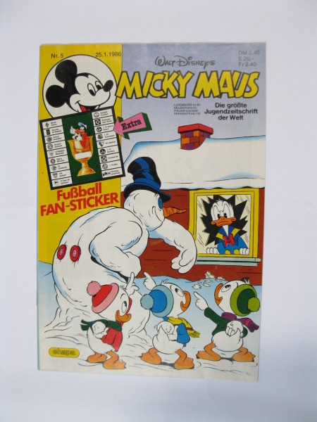 Micky Maus 1986/ 5 Originalheft vom 25.1.86 in Z (1) 54908