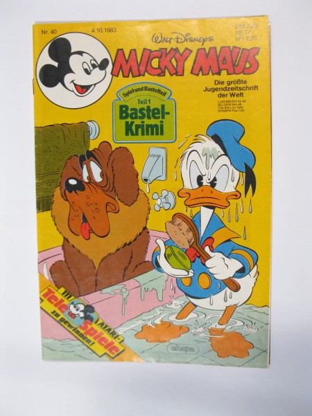 Micky Maus 1983/40 Originalheft vom 4.10.83 in Z (1-2) 54786