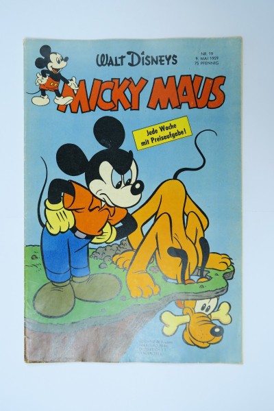 Micky Maus 1959/19 vom 9.5.59 Ehapa im Zustand (1-2). 143115