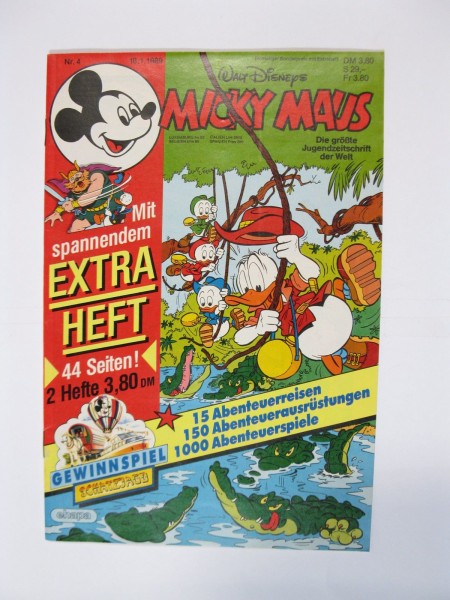 Micky Maus 1989/ 4 Originalheft vom 18.1.89 in Z (1) 55059
