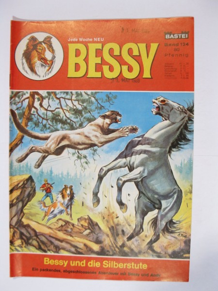 Bessy Comic-Heft Nr.124 Bastei im Zustand (2). 84211